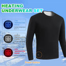 TENGOO HD-30 Heating Underwear Pant Set Thermal Long Sleeves Trousers Men Women Heated Suit USB Electric Thermal Underwear for Winter