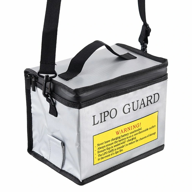 Lipo Battery Safety Bag 215x145x165mm Portable Explosion-proof Fireproof Storage Bag For RC Drone Batteries