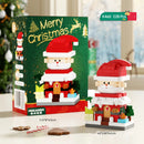 Christmas Santa Claus Building Blocks Assembly Kit Holiday Decoration DIY Model Festive Gift Set