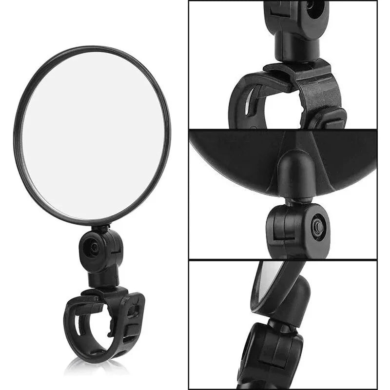 8cm Round Bicycle Rearview Mirror 360Rotatable Convex Motorcycle Rearview Mirror