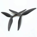 2 Pairs /4 Pairs 7040 8040 9045 3-Blade 5mm Shaft Black Fiberglass Nylon Propeller for 7 Inch 8 Inch 9 Inch FPV RC Racing Drone