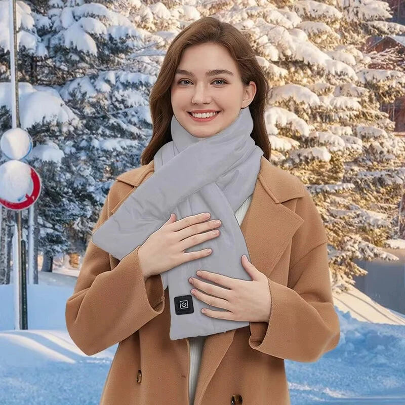TENGOO Heating Scarf Smart Heating Scarf 3 Heating Settings Fast Heating Comfortable Heating Scarf Neck Warmer for Winter Outdoor