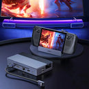 UGreen 9-in-1 Type-C Steam Deck Dock USB Adapter with USB2.0*2 / USB-C3.2 / USB-A 3.2 / PD100W Type-C / HD / RJ45 / SD / TF Card Reader Slot Multi-ports Hub Splitter Compatible with Steam Deck ROG Ally LEGION Go for iPhone 16 Pro/Pro Max