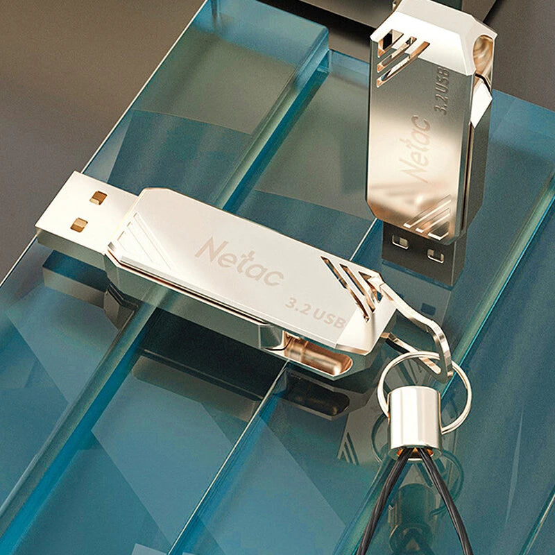 Netac US12 Type-C & USB3.2 Flash Drive 256G 128G 64G High Speed Pendrive Mobile U Disk for PC Computer Laptop