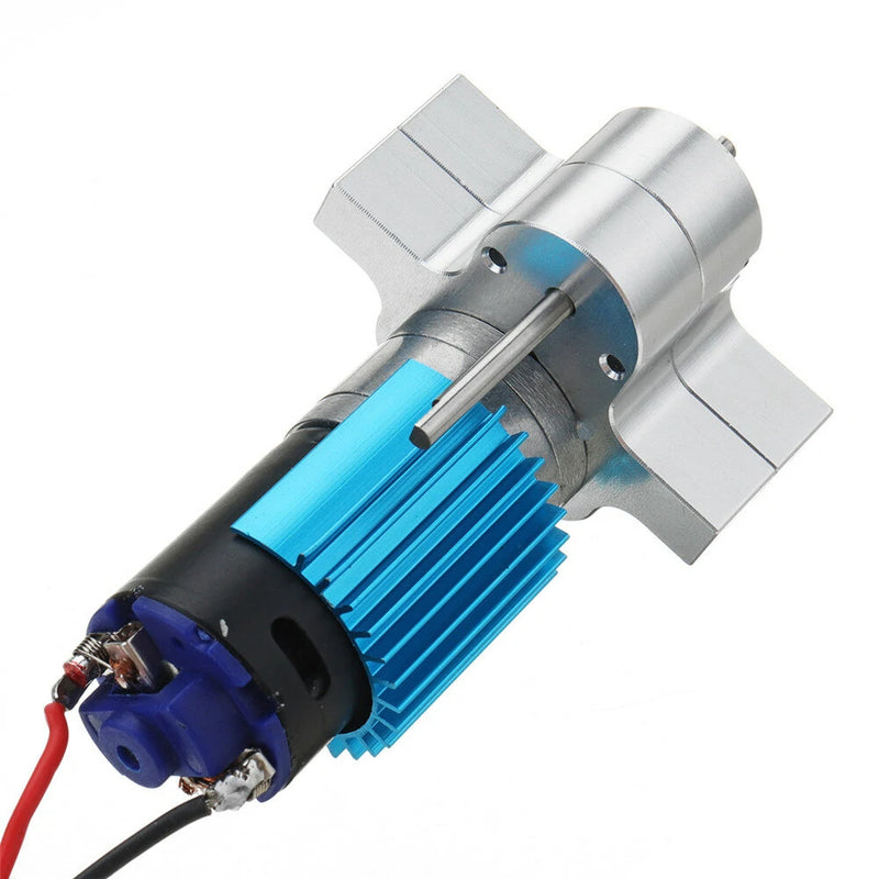 1PC Metal Transfer Gear Case w/370 Motor for WPL B-16 B-24 B-36 C24 JJRC Q60 Q61 4WD 6WD RC Car