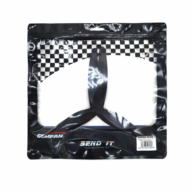 1 Pair Gemfan 1050W 1050 10Inch 3-Blade Nylon Cinelifter Propeller  5mm Hole Wider Large-pitch Props for  FPV RC Multirotor 9Inch 10Inch X-Class