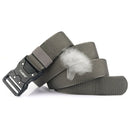 1Pc Popvcly Belt Metal Buckle Quick Release Belt Casual Tooling Training Belt Men's Pants Belt