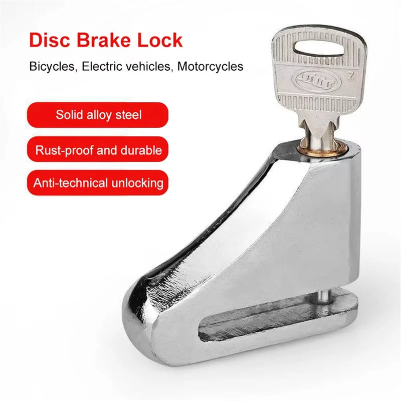 XANES Universal Portable Motorcycle Disc Brake Lock with Keys Alloy Steel Waterproof Anti-Theft Lock for Motorcycles Electric Vehicle
