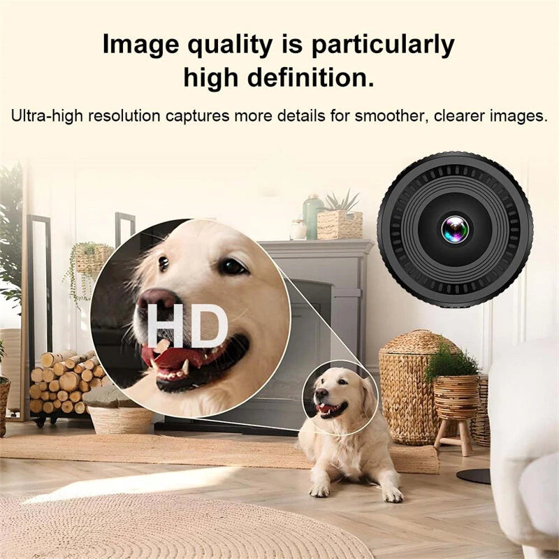 C8 1080P HD Mini Smart Wireless WiFi Camera with 140 Wide Angle Infrared Night Vision Motion Detection App Alerts Two-Way Audio for Indoor and Outdoor Home Security