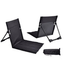 Folding Chair New Lightweight Foldable Beach Chair With Backrest Camping Seat Outdoor Beach Garden Lounger Portable Chair Floor Mat Lawn Chair