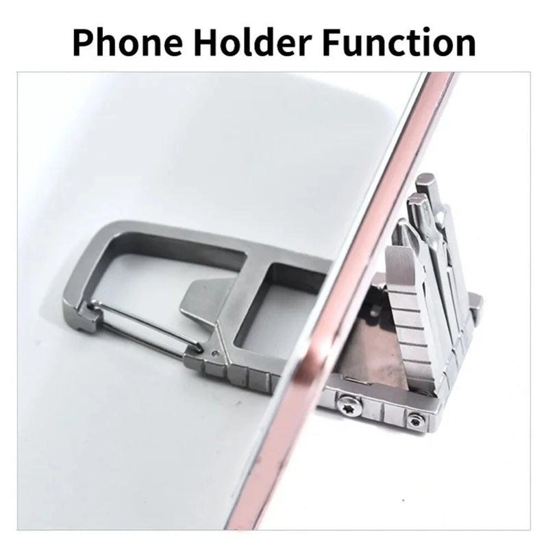 IPRee 13 in 1 Folding Multi-function Tool Stainless Steel Portable Bottle Opener Folding Screwdriver Outdoor Bicycle Repair Tool