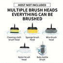 Tevorex 1200mAh Electric Cleaning Brush Household Toilet Cleaning Artifact Handheld Kitchen Wireless Convenient Dishwasher Home Supplies