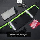 Running Black Grey Waist Bag Adjustable High Capacity Lightweight Waterproof Sports Fanny Pack for Workout Fitness Cycling