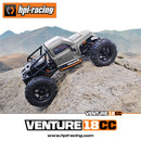 HPI  Venture18 CC Flux RTR 1/18 2.4G 4WD Mini Brushless RC Car LCG Competition Aluminum Chassis Differential Lock Straight Axles Rock Crawler Off-Road Climbing Truck Vehicles Models Metal Gears Oil Shocks Toys