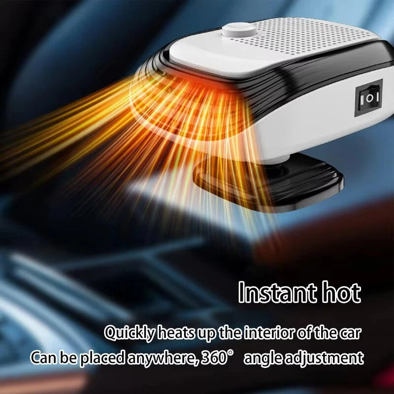 IPRee 2 in 1 120W Winter Fast Heating Car Heater 12V  Electric Fan Windshield Defogging Cooling for Truck RV SUV Travel Camper