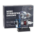 Teching DM112 TR900 Mini Metal Turbofan Engine Model Assembly Kit 170+ PCS for A320 B737 C919 Aircraft Mechanical Science Education Toy Gift