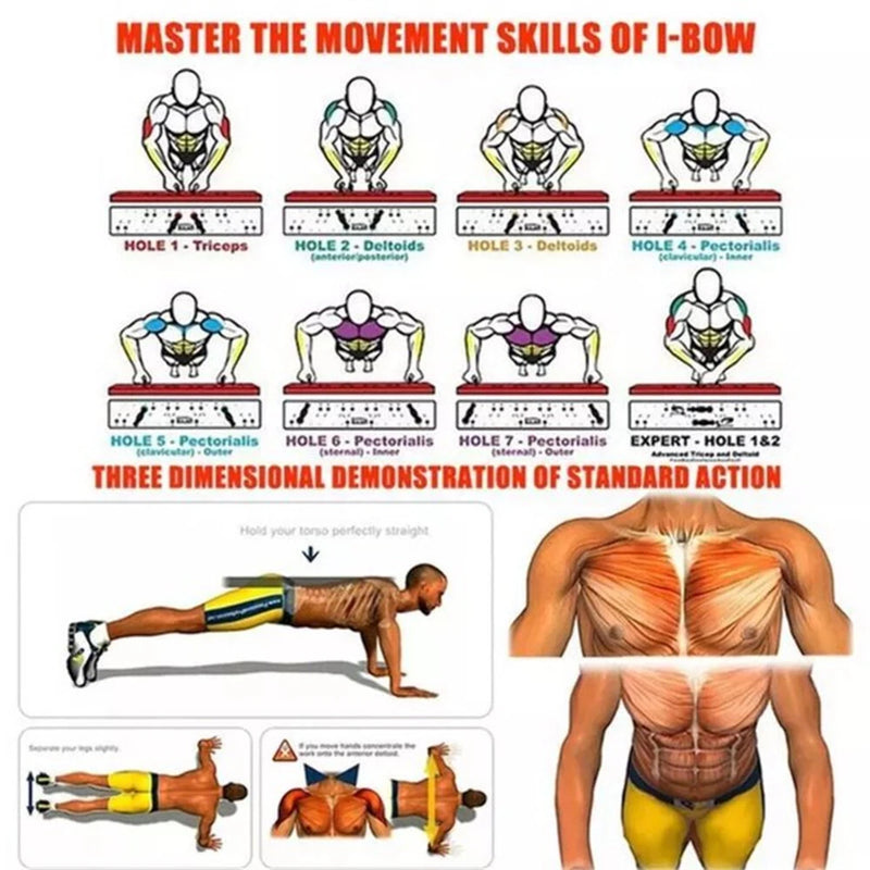 KALOAD 28 in 1 Folding Push Up Board 300kg Load-bearing Sport Plank Abdominal Chest Push-Ups Stands for Fitness Workout Home Gym Exercise