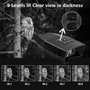 IPRee High Definition Infrared Night Vision 10X Zoom Digital 5K  60MP Outdoor Telescope Camera for Hunting Camping