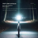 BIKIGHT Anti-glare Bicycle Light 2000LM USB-C Rechargeable 4000mAh Waterproof 200M Range Digital Display for MTB, Scooter