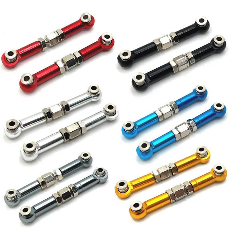 Upgraded Parts Metal Adjustable Steering Rod Set for MJX Hyper Go 16207 16208 16209 16210 H6 1/16 RC Car Vehicle Models Accessories Parts