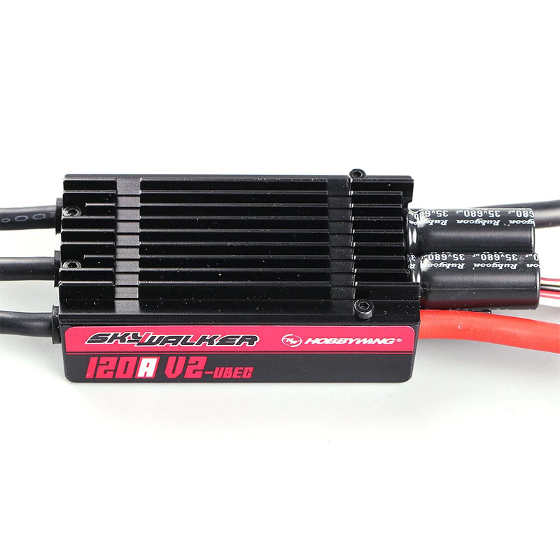 Hobbywing SkyWalker V2 120A UBEC Brushless ESC With Reverse Brake 3-8S For RC Airplane Fixed Wing