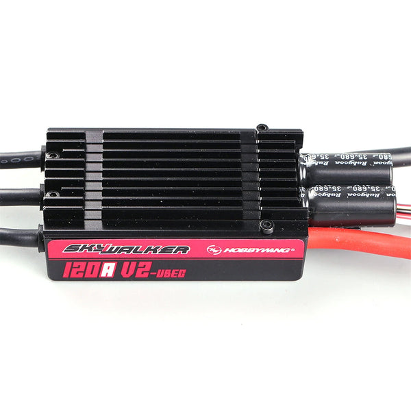Hobbywing SkyWalker V2 120A UBEC Brushless ESC With Reverse Brake 3-8S For RC Airplane Fixed Wing