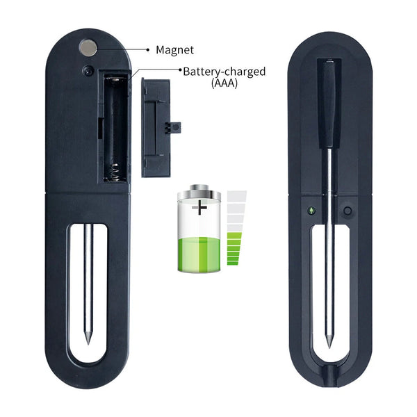 Wireless Smart BBQ Thermometer Bluetooth Probe with Phone App Display Baking Steaming Food Temperature Oven Temperature Kitchen Electric Thermometer Wireless Passive Oven Kitchen Electric High Temperature Probe