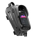 ROCKBROS Bicycle Bag 1.7L Frame Front Tube Cycling Bike Phone Mount Bag Waterproof Phone Case Holder 6.8 Inches Touchscreen Bag Accessories
