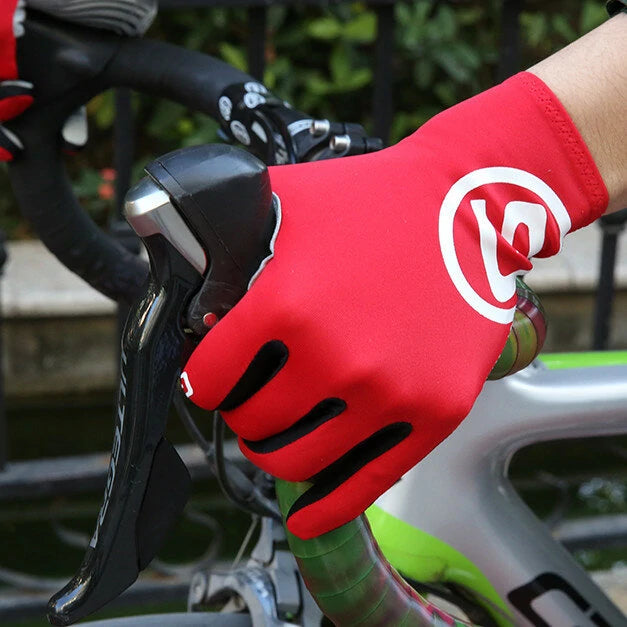 Giyo Wind Breaking Cycling Full Finger Gloves Touch Screen Anti-slip Bicycle Fabric Mittens MTB Road Bike Long Glove