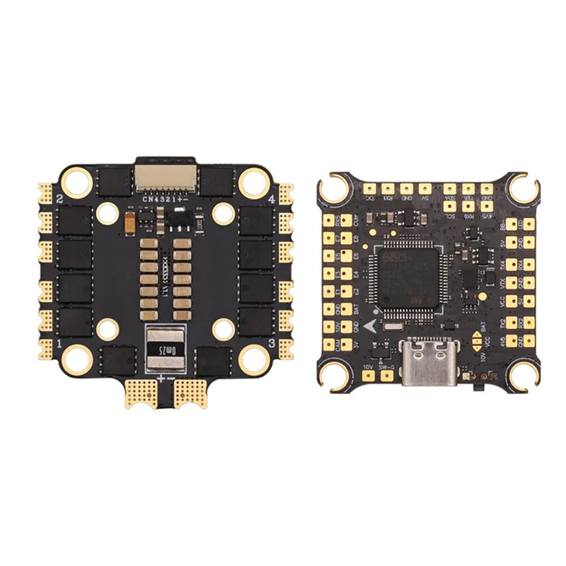 30.5x30.5mm HAKRC 45A F4V2 Stack F4 Flight Controller 2-6S with 5V 10V BEC & 45A BLHeli_S 4in1 Brushless ESC for RC Drone FPV Racing