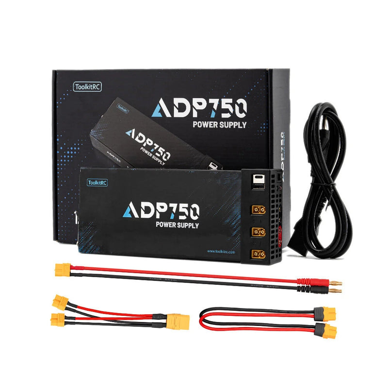 ToolkitRC ADP750 750W 12V 62.5A Smart Power Supply 7 Port Versatile Multi-port Output with IC Cooling Fan Charger for ToolkitRC M6D M7 Charger