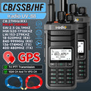 iRadio UV88 GPS Multiband Radio Walkie Talkie 1024 Channels IP67 Waterproof Type-C Charging CB SSB HF FM SW MW LW Amateur Ham Two Way Radio