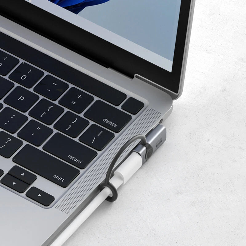 Hagibis 240W USB-C to C Adapter with Lanyard 80Gbps 90 Degree Converter 8K Video USB4 Adapter for MacBook iPhone 16 Pro Tablet