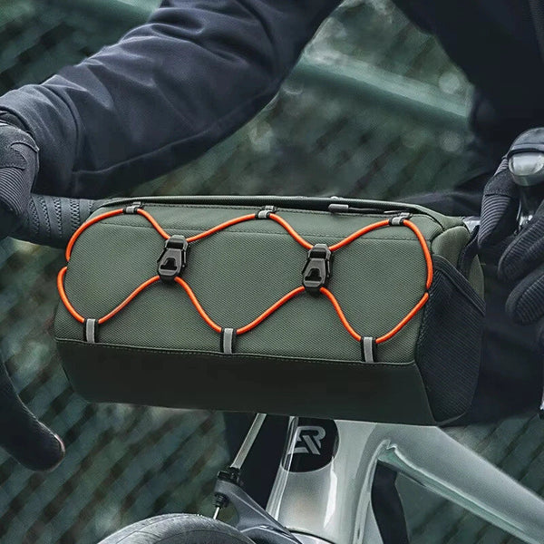 ROCKBROS Bicycle Front Tube Bag 2.2L Large Capacity Handlebar Waterproof Multifunctional Portable Shoulder Bag For Cycling