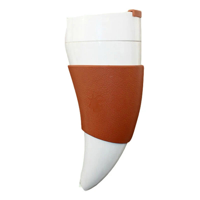 IPRee 230ML Creative Goat Horns Coffee Mug Vacuum Cup Thermos Flask Tea Cups Travel Couple Water Bottle with Rope Cold Cup Tumbler