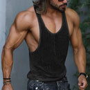 INCERUN Men Tank Tops Mesh Transparent O-neck Sleeveless Vests Streetwear Summer Breathable Fashion Men Clothing S-5XL