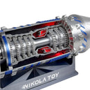 NIKOLATOY J-35A Fighter Jet Engine Model Creative Desktop Ornaments Decoration Science Discovery Toys