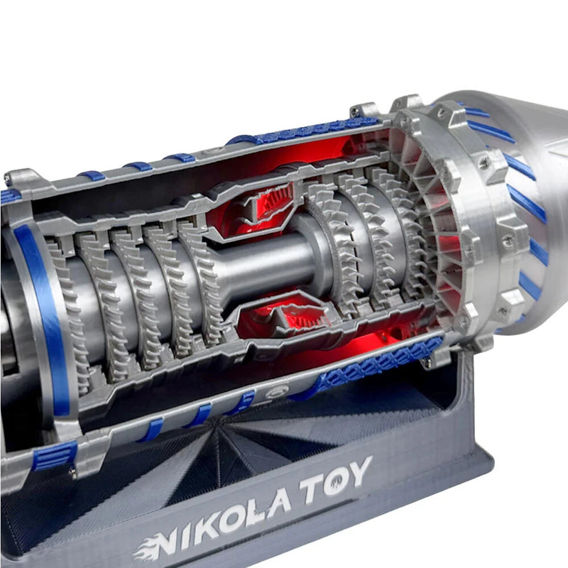 NIKOLATOY J-35A Fighter Jet Engine Model Creative Desktop Ornaments Decoration Science Discovery Toys