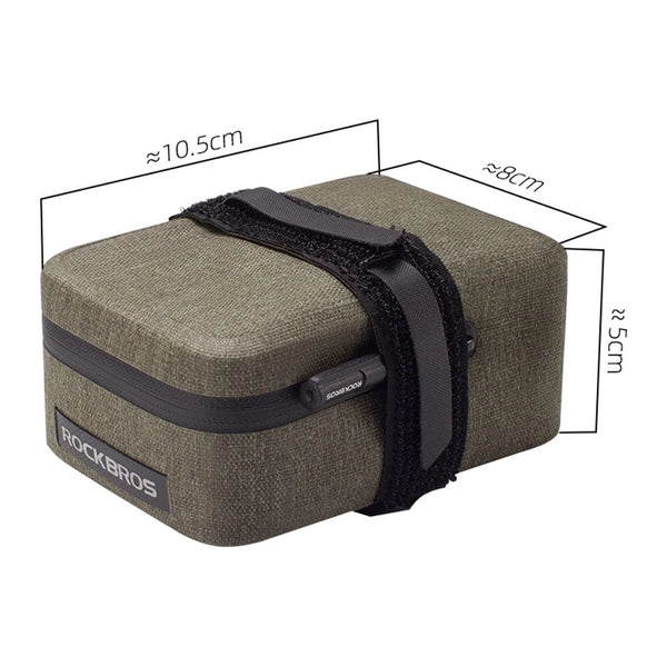 ROCKBROS 0.4L Mini Bicycle Saddle Bag Tail Bag Lightweight Waterproof Portable Wear-resistant MTB Road Bike Bag