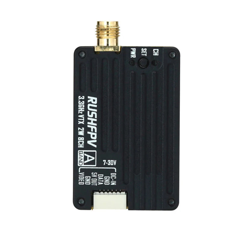 RUSHFPV 3.3GHz 8CH FPV Receiver FPV Transmitter VTX &FPV Receiver VRC with DVR High-Gain Directional 15.8dBi Antenna for RC Drone
