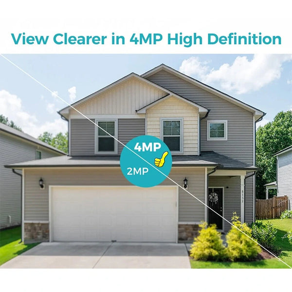 Hiseeu WTD714 4MP 2K HD Solar PTZ WiFi Security Camera PIR Motion Detection Color Night Vision Two-Way Audio IP66 Waterproof CCTV Surveillance Cameras iCSee APP