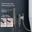 Stainless Steel Toilet Spray Gun Set with Adjustable Modes Spring-Loaded Hose and 360 Support Bathroom Bidet Sprayer for Hygiene Cleaning for Shower Diapers