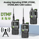 BAOFENG UV-K61 PRO All-Band Two-Way Radio 640 Channels Voice-Activated NOAA Weather Stations Type-C Recharge for Outdoor Hiking and Emergency Communication EU Plug