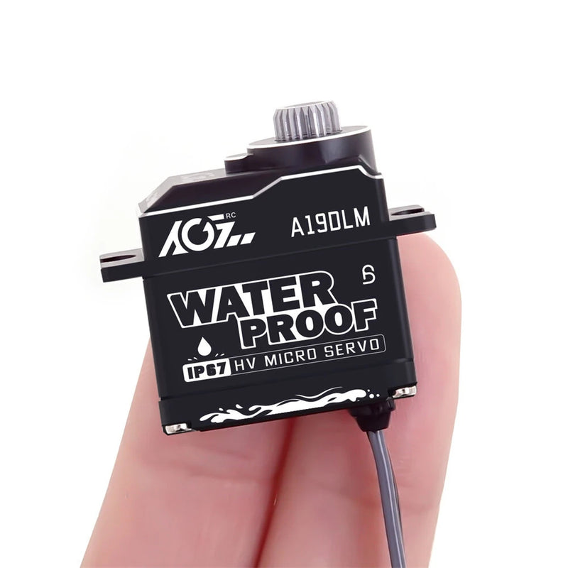 AGFRC A19DLM High-speed IP67 Waterproof 4KG HV Micro RC Digital Servo Steering for RC off-road Car Model