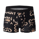 4pcs Men's Boxer Briefs Fashion Printed Underwear Comfortable Breathable Casual Shortie Panties