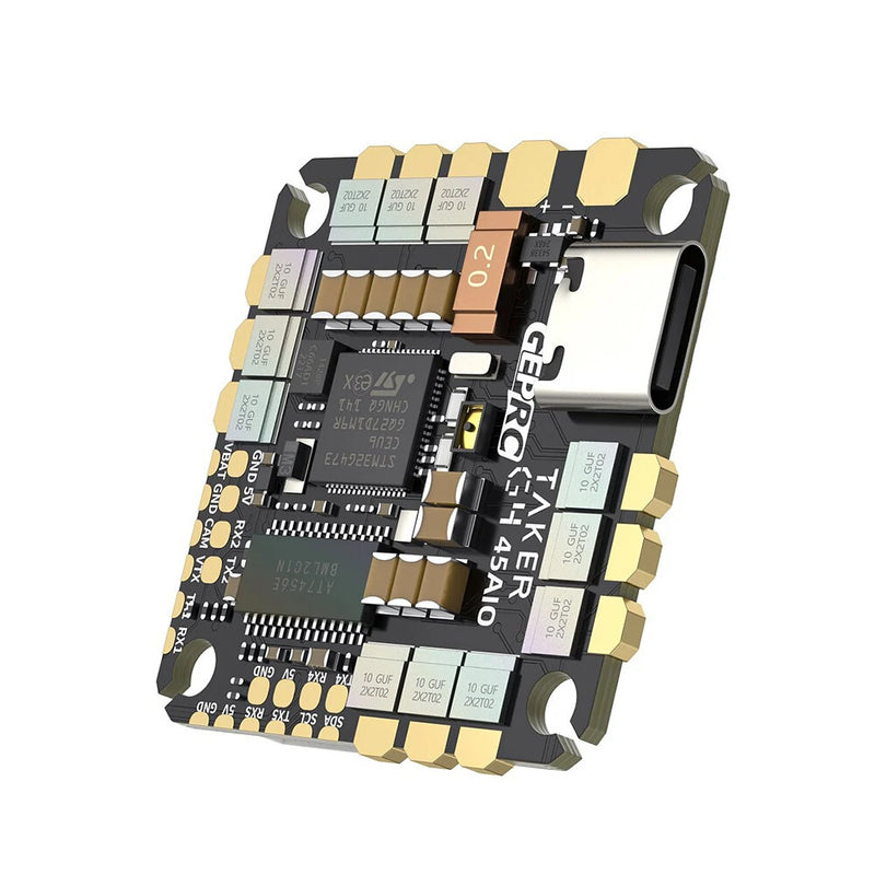 9g 25.5x25.5mm GEPRC GTAKER G4 45A AIO Flight Controller OSD Integrated with 45A 4in1 Brushless ESC 3-6S Support DShot600 for FPV RC Racing Drone