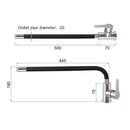 360 Rotatable 304 Stainless Steel Kitchen Silicone Tube Faucet Hot And Cold Brushed Universal Rotatable Vegetable Sink Faucet