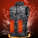 TENGOO HV-09C Heated Vest 9 Heating Areas Camouflage Oversized Men Winter Vest Self Heating Vest Usb Electric Thermal Vest Jacket Outdoor Vest