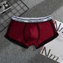 4PCS Men's Underwear Cotton Boxer Shorts Fashion Casual Boxer Shorts High Quality Sleep Panties Comfortable Breathable Underwear