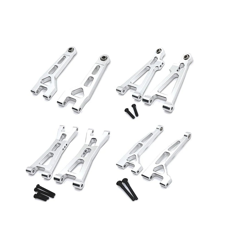 8pcs Upgrade Parts For MJX H16 16207 16208 16209 16210 Metal Front and Rear Upper Lower Suspension Arm Set 1/16 RC Car
